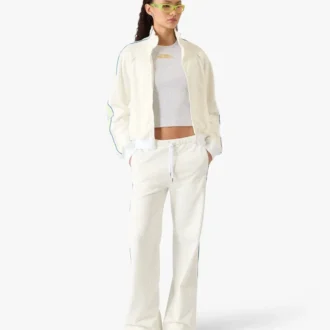 Veste zippée de survêtement White Laurel