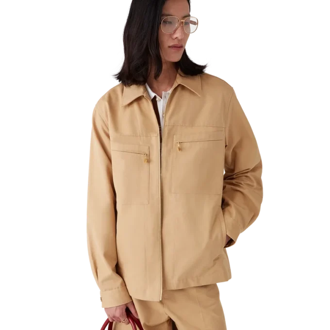 Veste zippée en coton