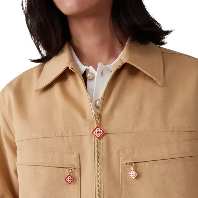 Veste zippée en coton