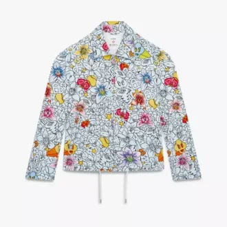 Veste zippée à motif répétitif « Collage D&rsquo;icones Graphiques »