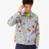 Veste zippée à motif répétitif « Collage D&rsquo;icones Graphiques »