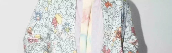 Veste zippée à motif répétitif « Collage D&rsquo;icones Graphiques »